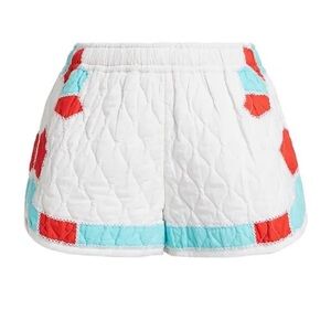 RHODE Quilted Women's Shorts - White, Red, and Blue